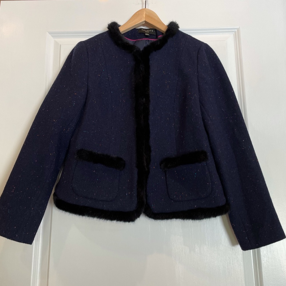 Talbots Petites Wool Blend Blazer/Jacket